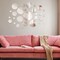 Mirror Wall Stickers Acrylic Mirror Setting Round Peel and Stick Circle Stick for Wall 3D Self Adhesive(48 Pcs,5.9 in, 4.7 in, 3.9 in, 3.1 in, 2.4 in, 1.2 in)